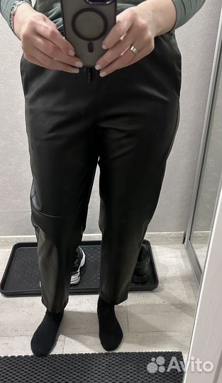Брюки кожаные