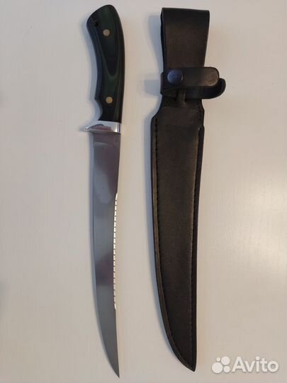 Нож Мастер-Фиш (G10) карельская берёза