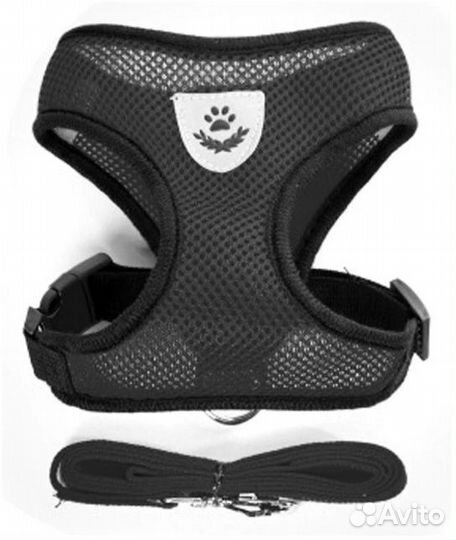 Нагрудный ошейник черный