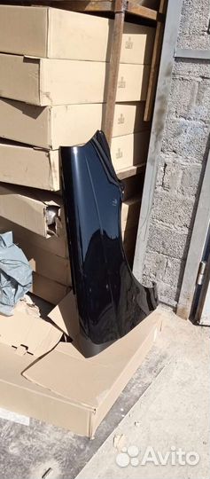 Крыло приора правое цвет черный чёрная пантера