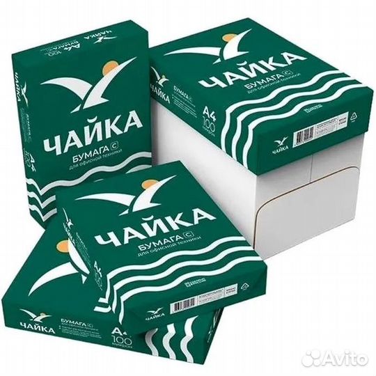 Бумага А4 80г/м2 Чайка