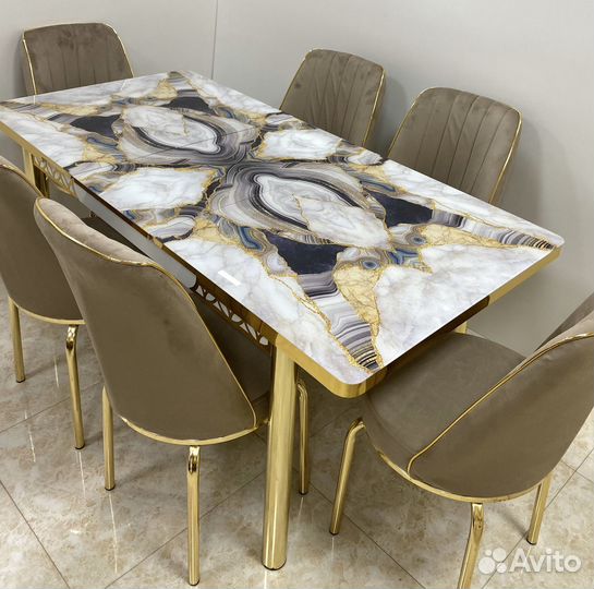Обеденная группа стол стулья новое
