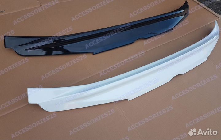 Спойлер Wald под стекло Lexus LX450d 2016г+ Белый