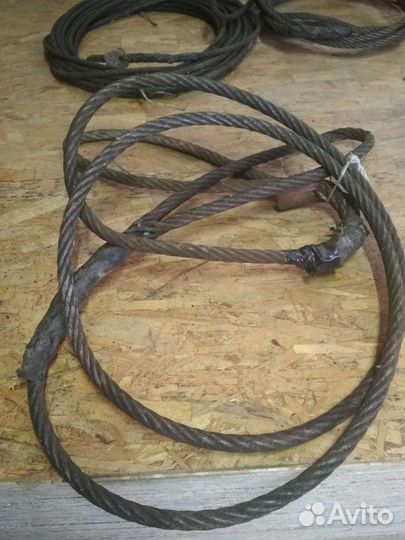 Тросс стальной 18 мм 4 м., строп для крана
