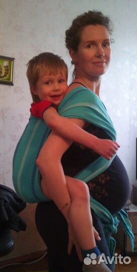 Май слинг из шарфовой ткани