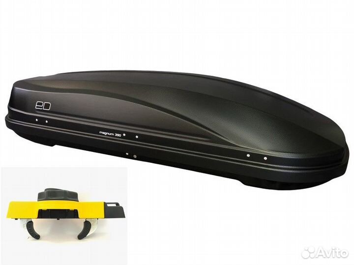 Автобокс Евродеталь Magnum 390 черный карбон