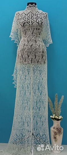 Палантин -Шарф ландыши