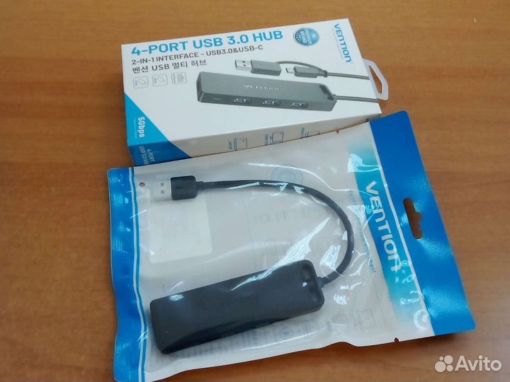 Usb 3.0 хаб на 4 порта otg, концентратор. Новый