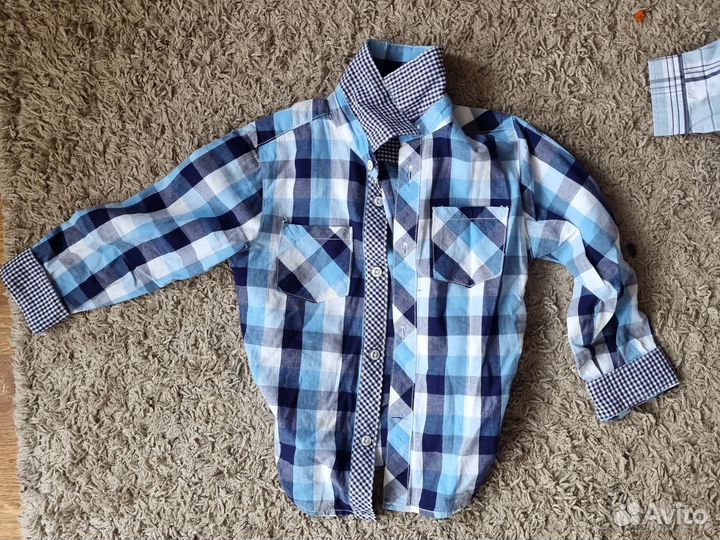Рубашки на ребёнка до 3х-4х лет, 98 размер и 92