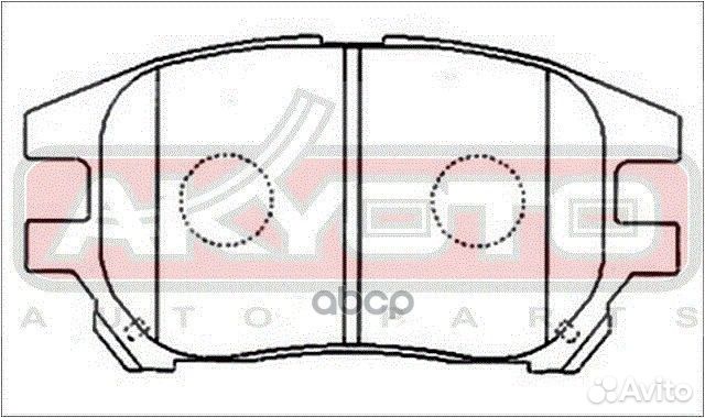 Колодки тормозные дисковые передние AKD-1481 AK