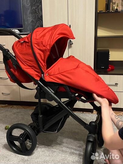 Коляска 2 в 1 Bebetto Magnum Lux шасси Черное 04