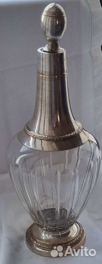 Ваза графин чаша декантер франция серебрение