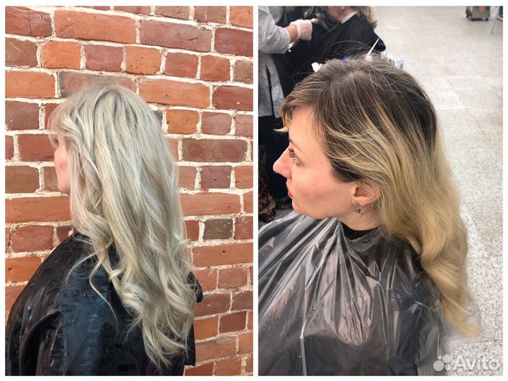 Окрашивание волос в студии