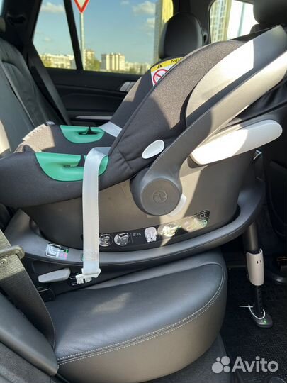 Автолюлька cybex aton с базой cybex base