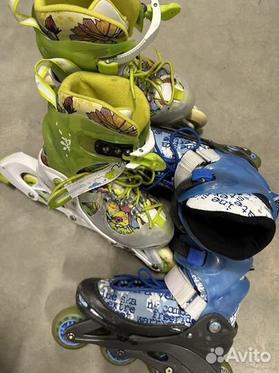Роликовые коньки детские раздвижные 34-37