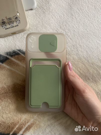 Чехол на iPhone xr с картхолдером