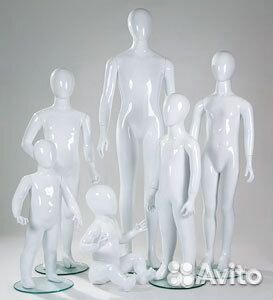 Глянцевые манекены женские, мужские, детские