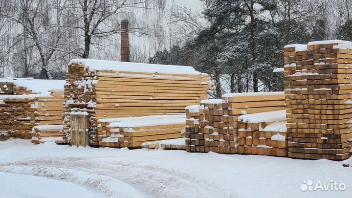 Обрезной брус 100 мм в мск и мо Опт