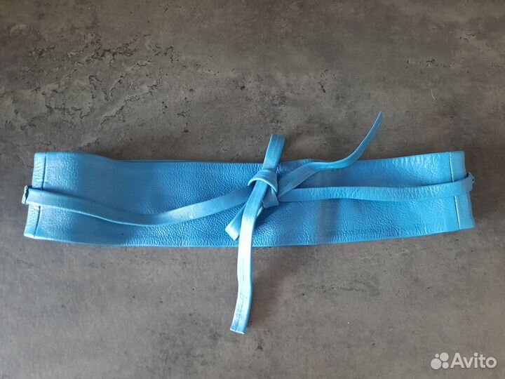 Новый кожаный пояс кушак Mango