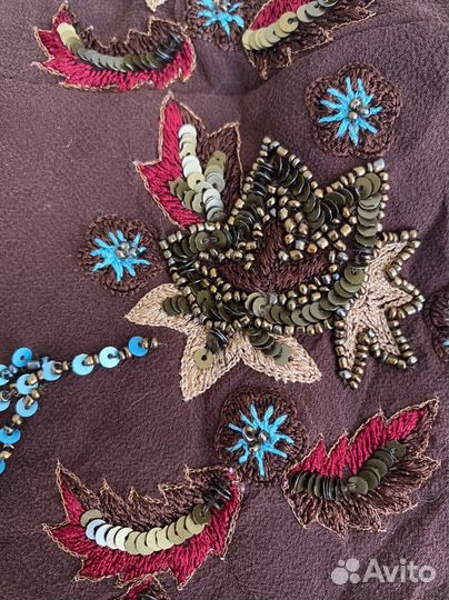 Вышивка по шёлку, блуза