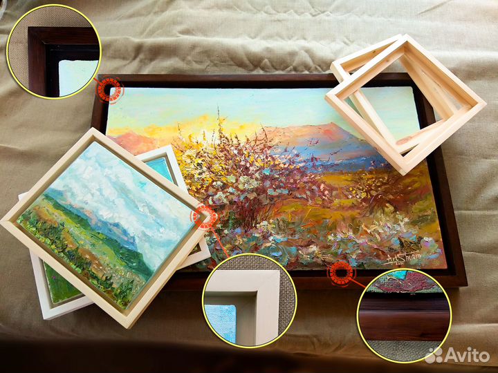 Рама деревянная Гуггенхайма (Студийная). Багет