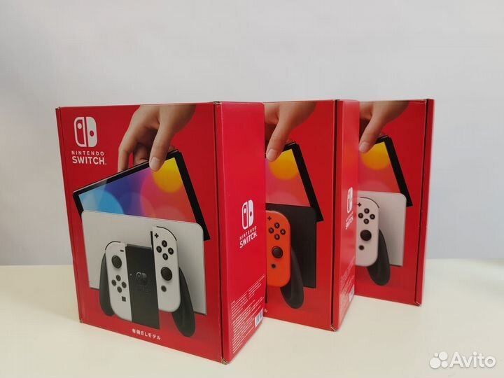 Приставка Nintendo Switch Oled 64GB White / Neon
