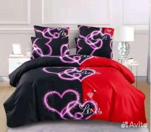 Постельное белье поплин 1,5, 2, евро,дуэт Турция