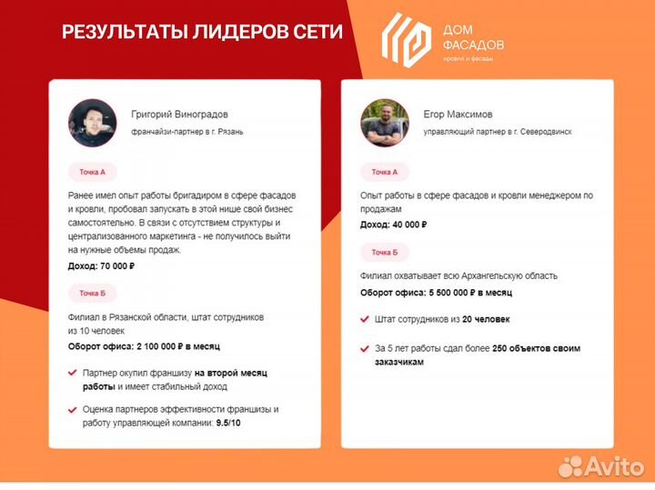 Франшиза, федеральная сеть Доход от 300000. Строит