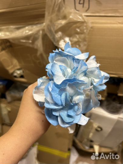 Гортензия искусственная голубая