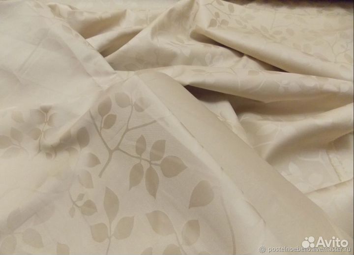 «Крем-брюле» сатин-жаккард, 100 хлопок