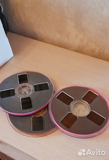 Магнитная лента,бабины,катушки Славич 550 метров