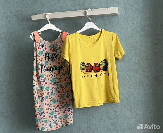 Детская одежда для девочек 128 пакетом