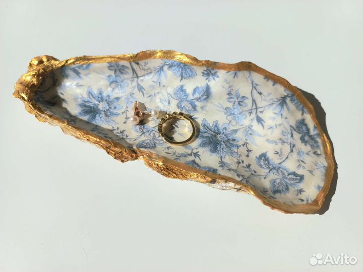 Блюдце для украшений из морского гребешка