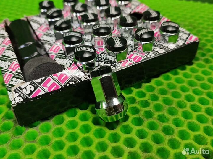 Гайки колёсные D1 (черные) комплект 20шт M12*1.5