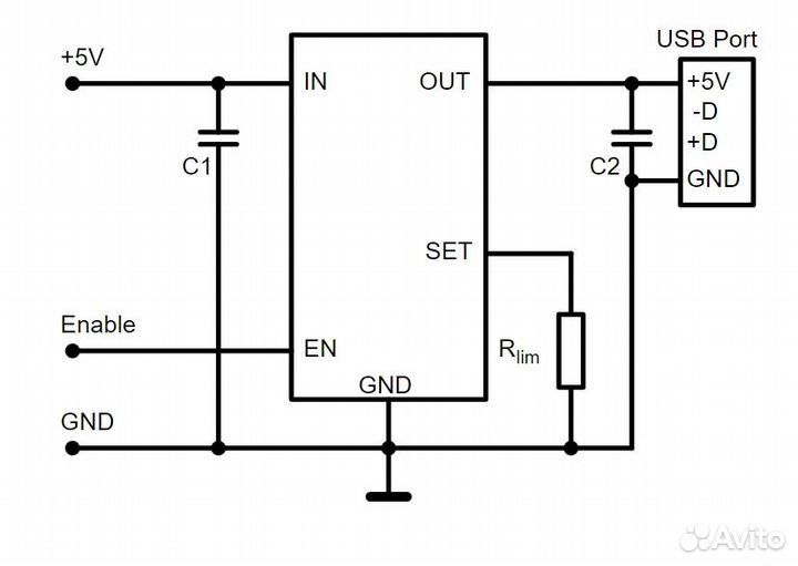 Коммутатор (контролер) питания USB порта