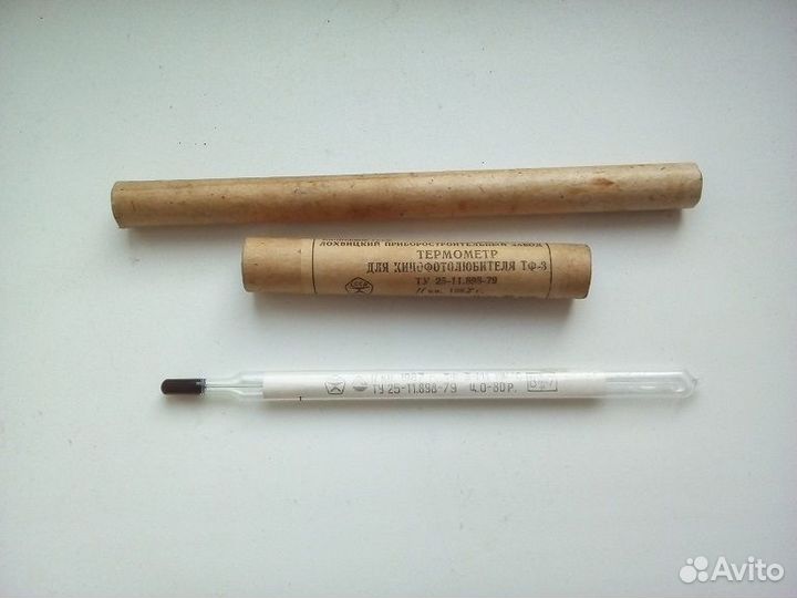 Термометр тф-3, шкала 10-70С, длина 190 мм