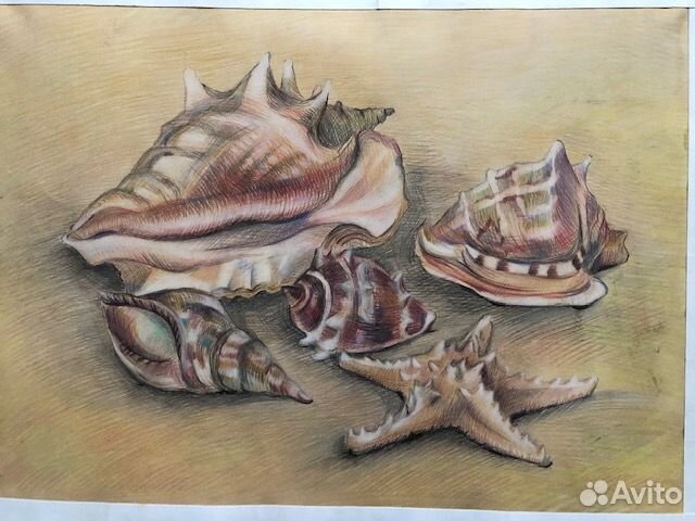 Художественные работы акварель графика гуашь