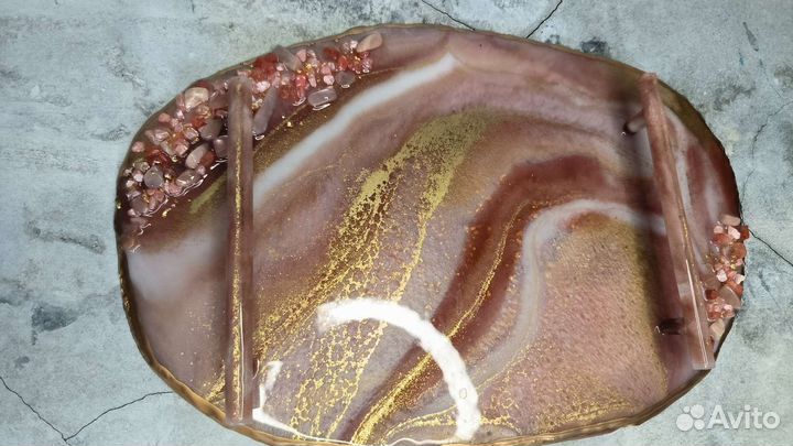 Поднос из эпоксидной смолы