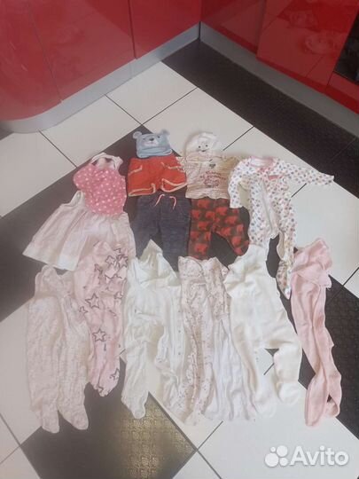 Вещи детские пакетом 0-2 года