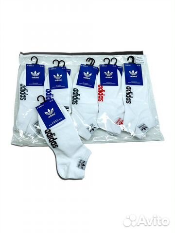 Носки белые короткой длины Adidas,Nike