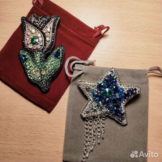 Брошь ручной работы