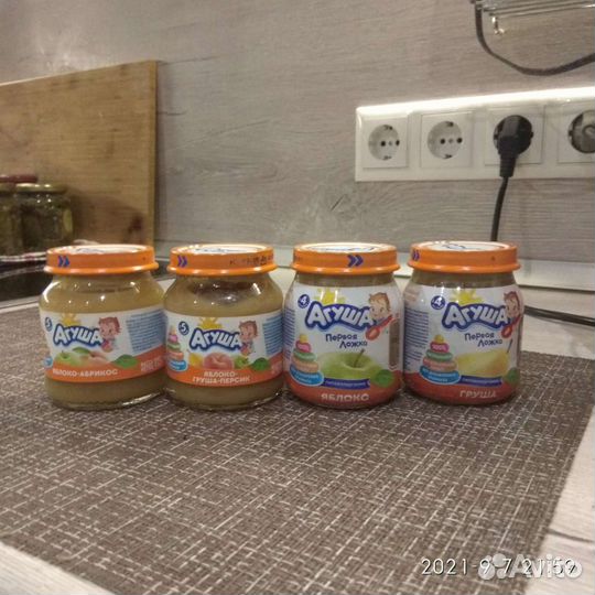 Детское фруктовое пюре Агуша