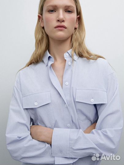 Massimo dutti рубашка 100 % хлопок