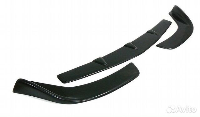 Сплиттер переднего бампера, универсальный