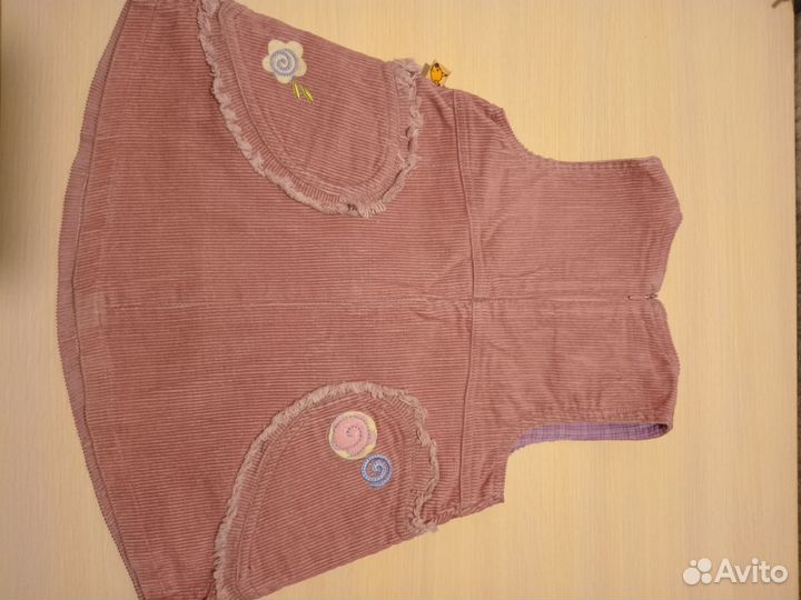 Сарафан новый вельветовый на 3-4 года