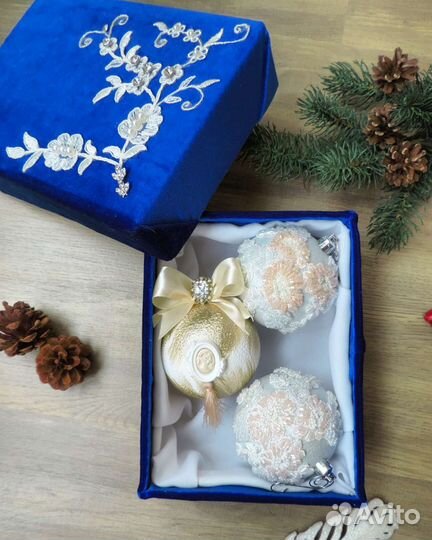 Елочные игрушки ручной работы