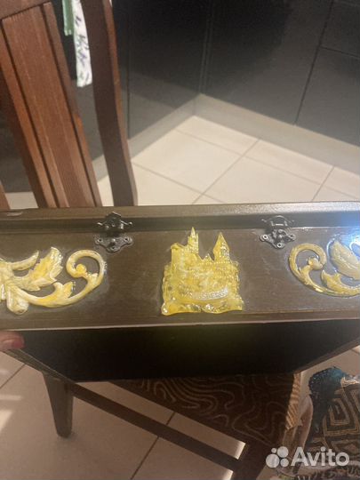 Янтарные шахматы из Калининграда