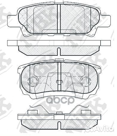 Колодки тормозные дисковые зад PN3502 NiBK