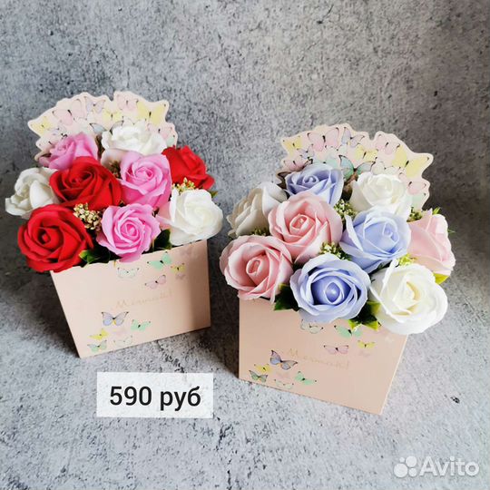 Букеты из мыльных роз к 8 марта (цветы из мыла)