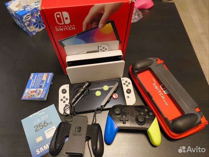 Nintendo switch oled прошитая 256гб